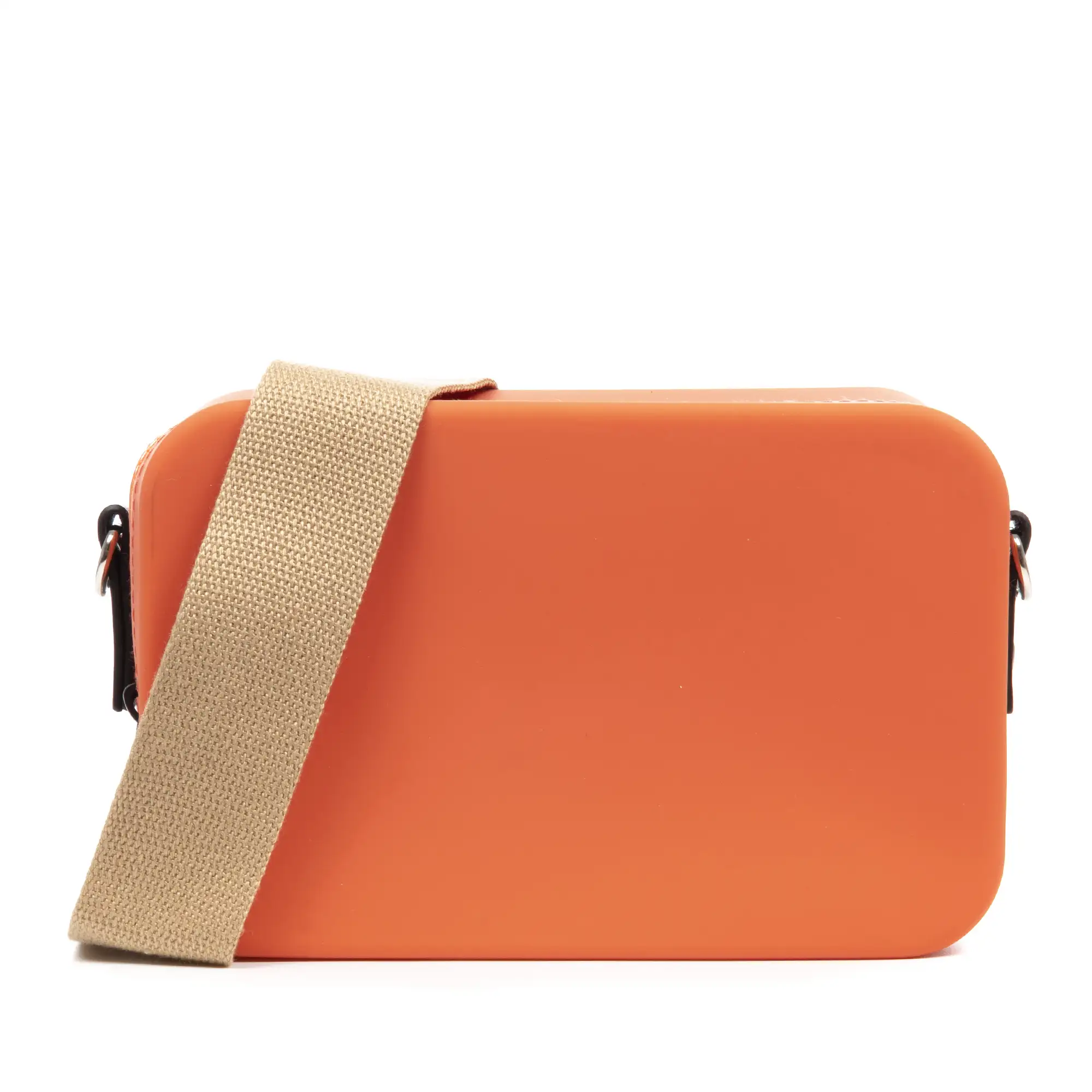 Villasanta bolso bandolera rectangular de silicona, con correa diseño intercambiable.