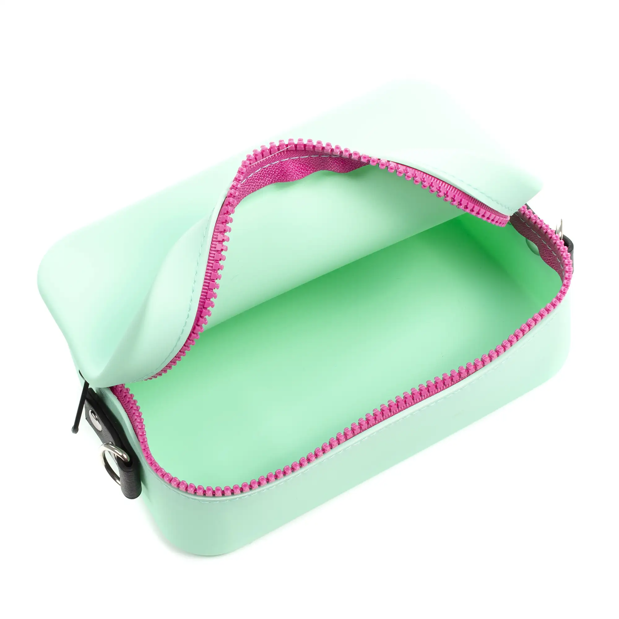 Villasanta bolso bandolera rectangular de silicona, con correa diseño intercambiable.