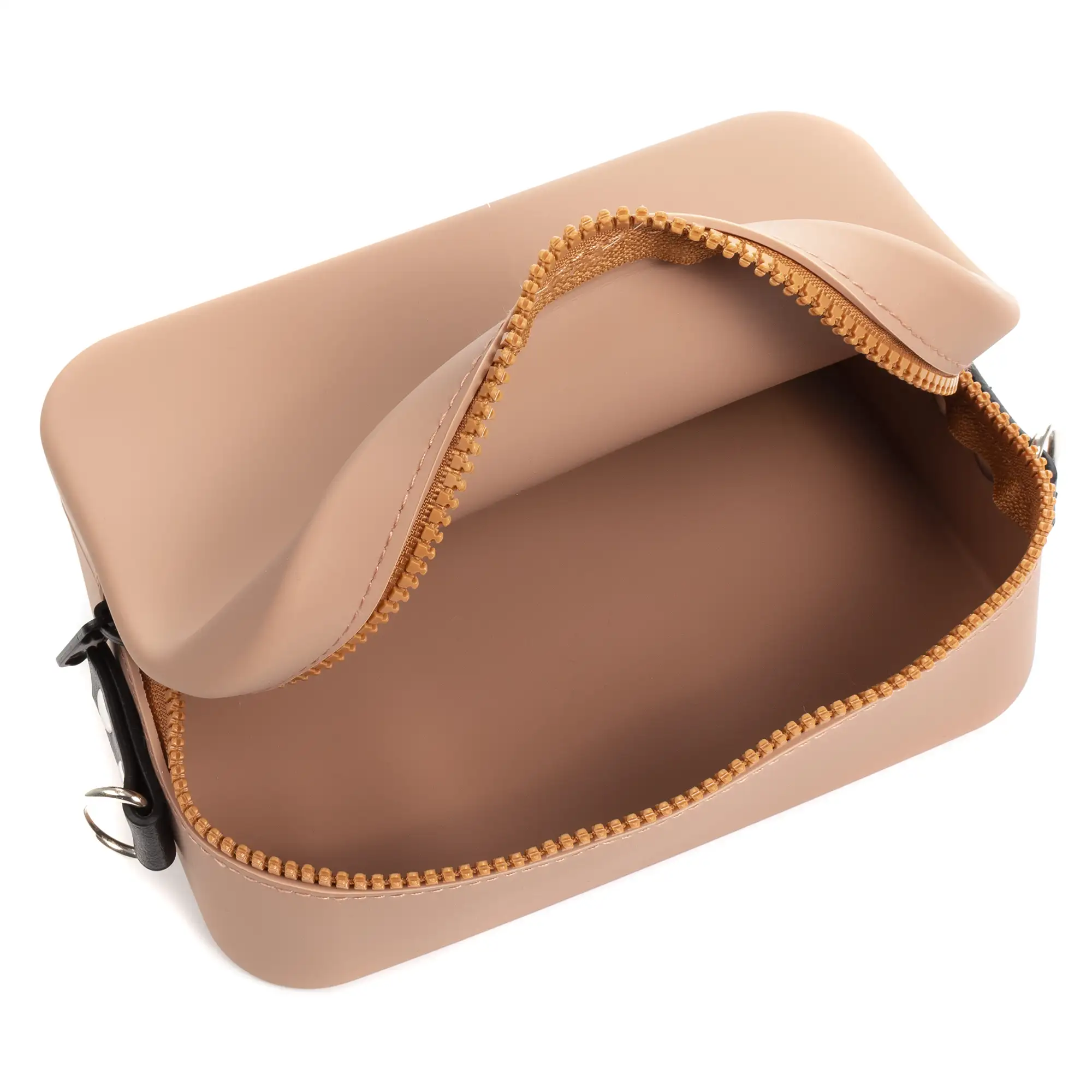 Villasanta bolso bandolera rectangular de silicona, con correa diseño intercambiable.