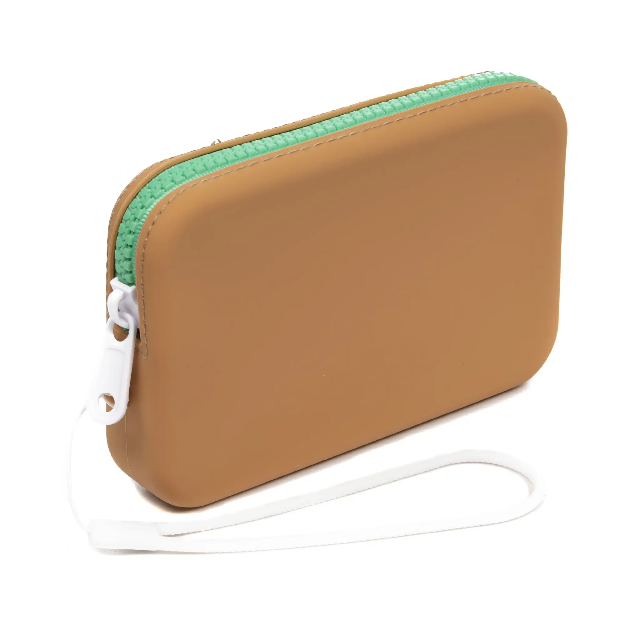 Villasor monedero / bolso de mano con asa, de silicona y asa flexible.