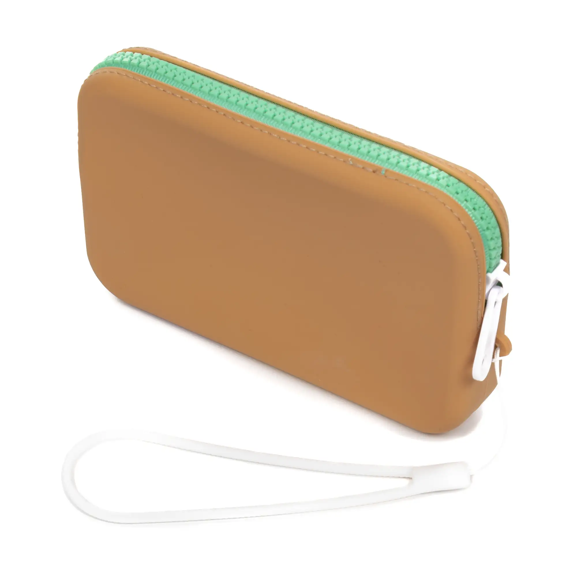 Villasor monedero / bolso de mano con asa, de silicona y asa flexible.