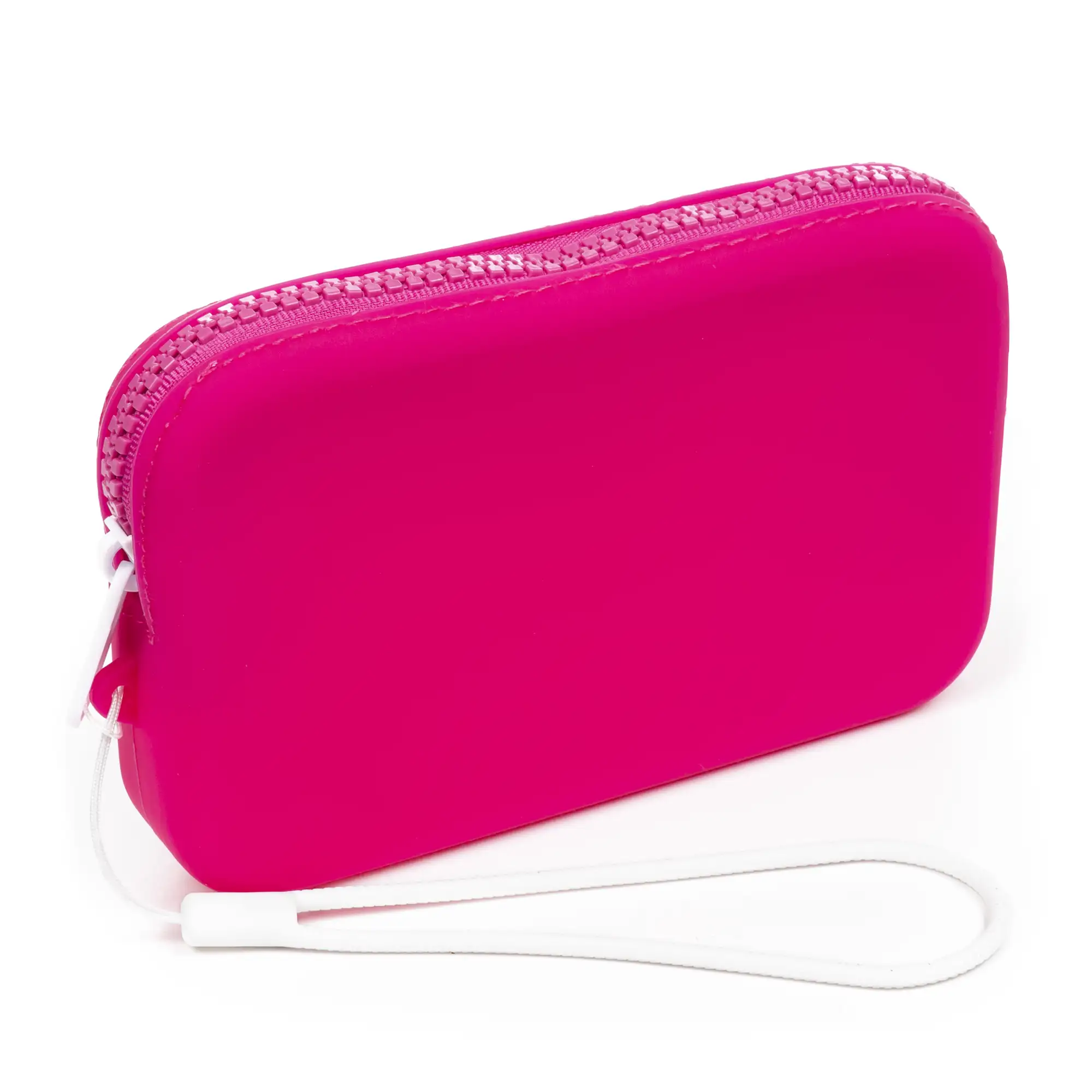 Villasor monedero / bolso de mano con asa, de silicona y asa flexible.