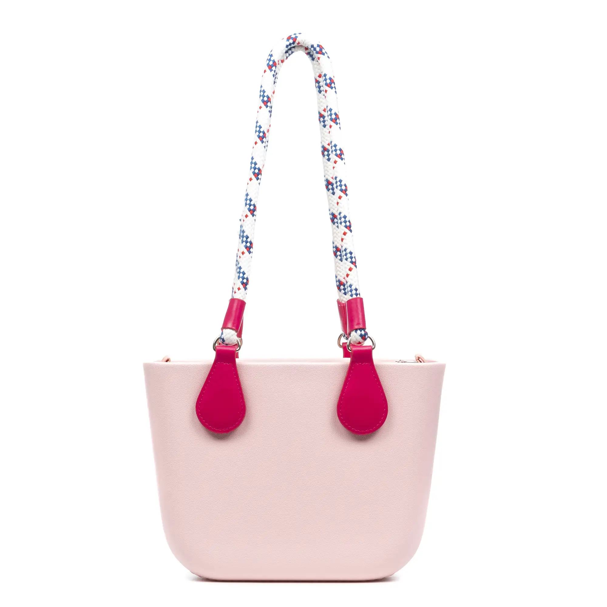 Villaspeciosa bolso de hombro de goma EVA, con asas largas para hombro y bolso interior estampado. Asas y bolso interior intercambiables.
