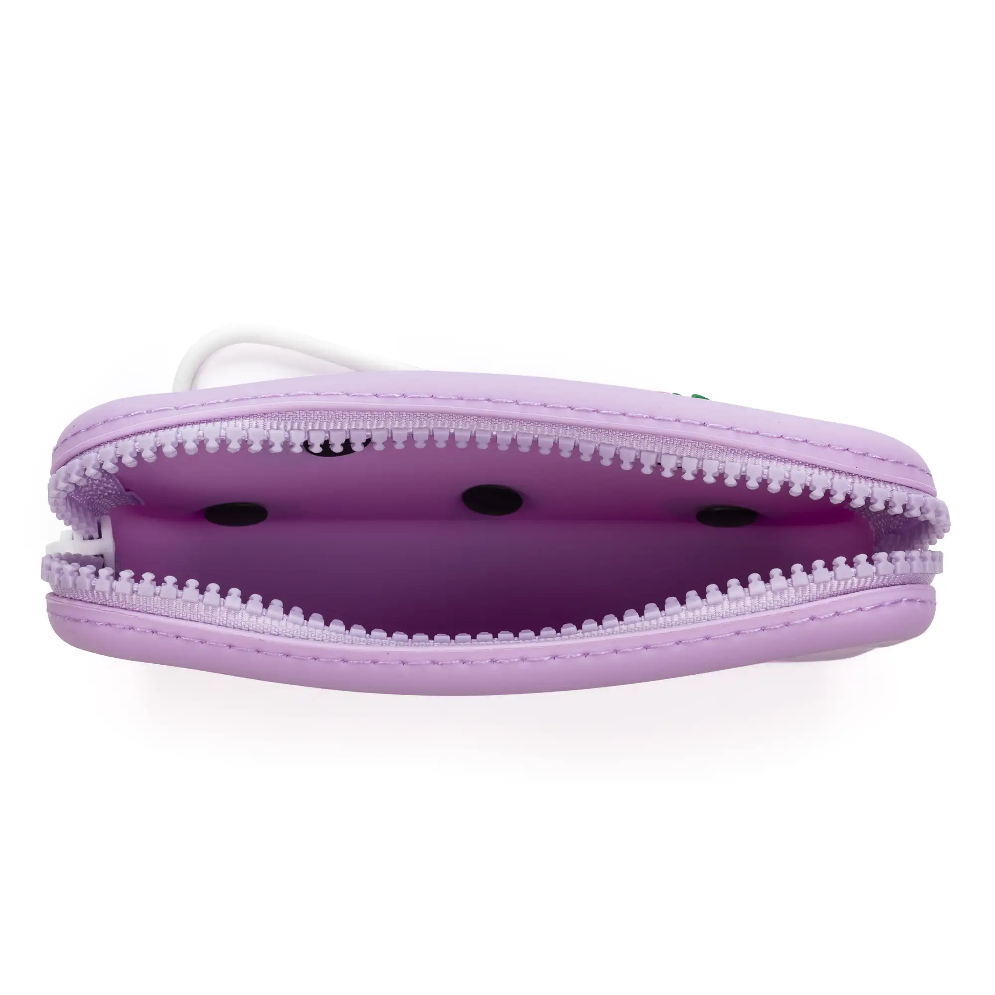 Villaverla monedero / bolso de mano con asa, de silicona y asa flexible. Charms decorativos intercambiables.