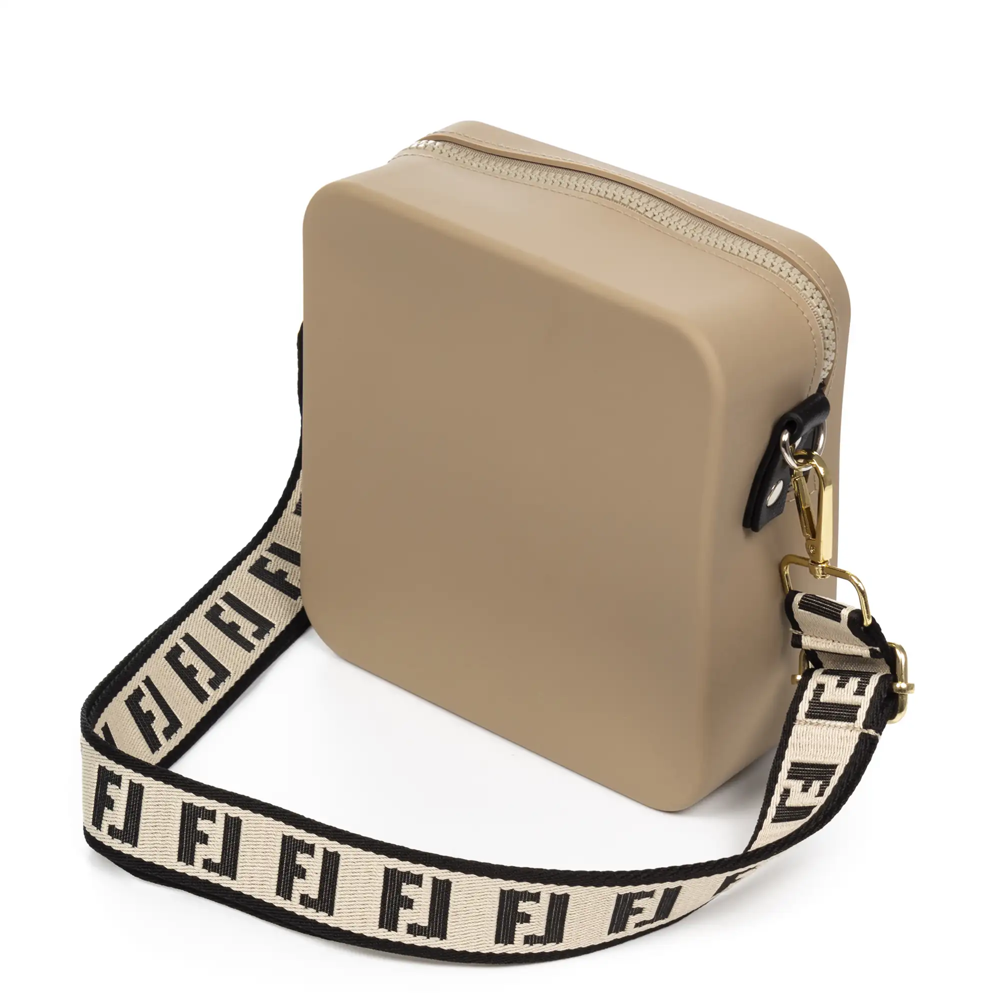 Villimpenta bolso bandolera cuadrado de silicona, con correa de diseño, intercambiable.