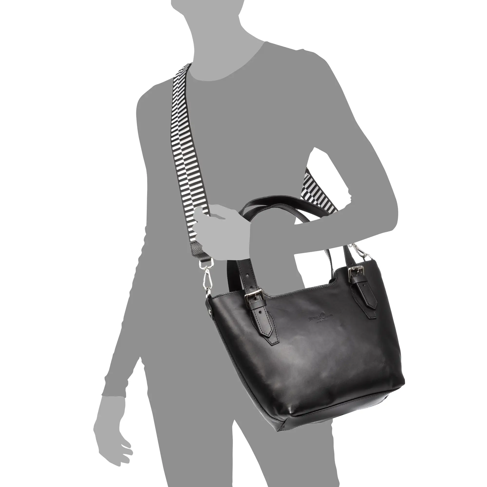 Arezzo Bolso tote Mujer con dos correas.Piel auténtica Tamponato.