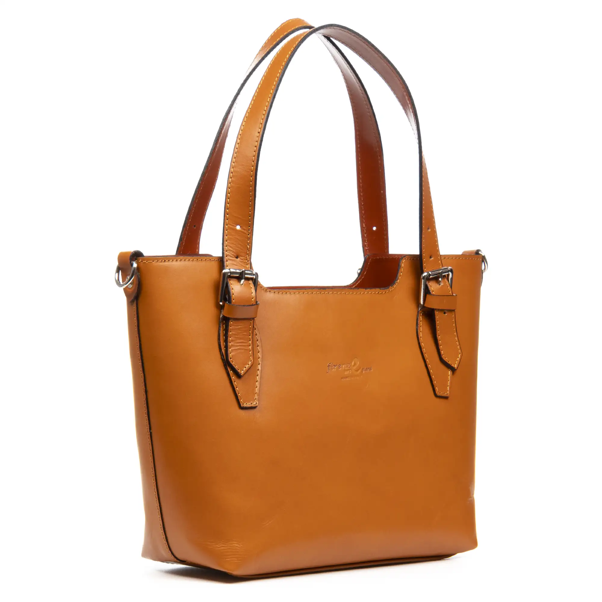 Arezzo Bolso tote Mujer con dos correas. Piel auténtica Tamponato