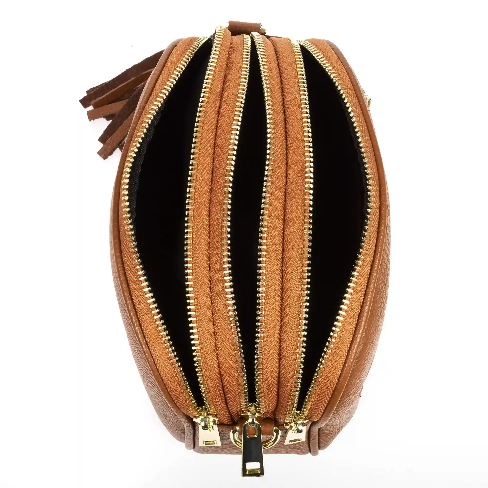Aliminusa bolso bandolera Mujer con dos correas. Piel auténtica Dollaro.