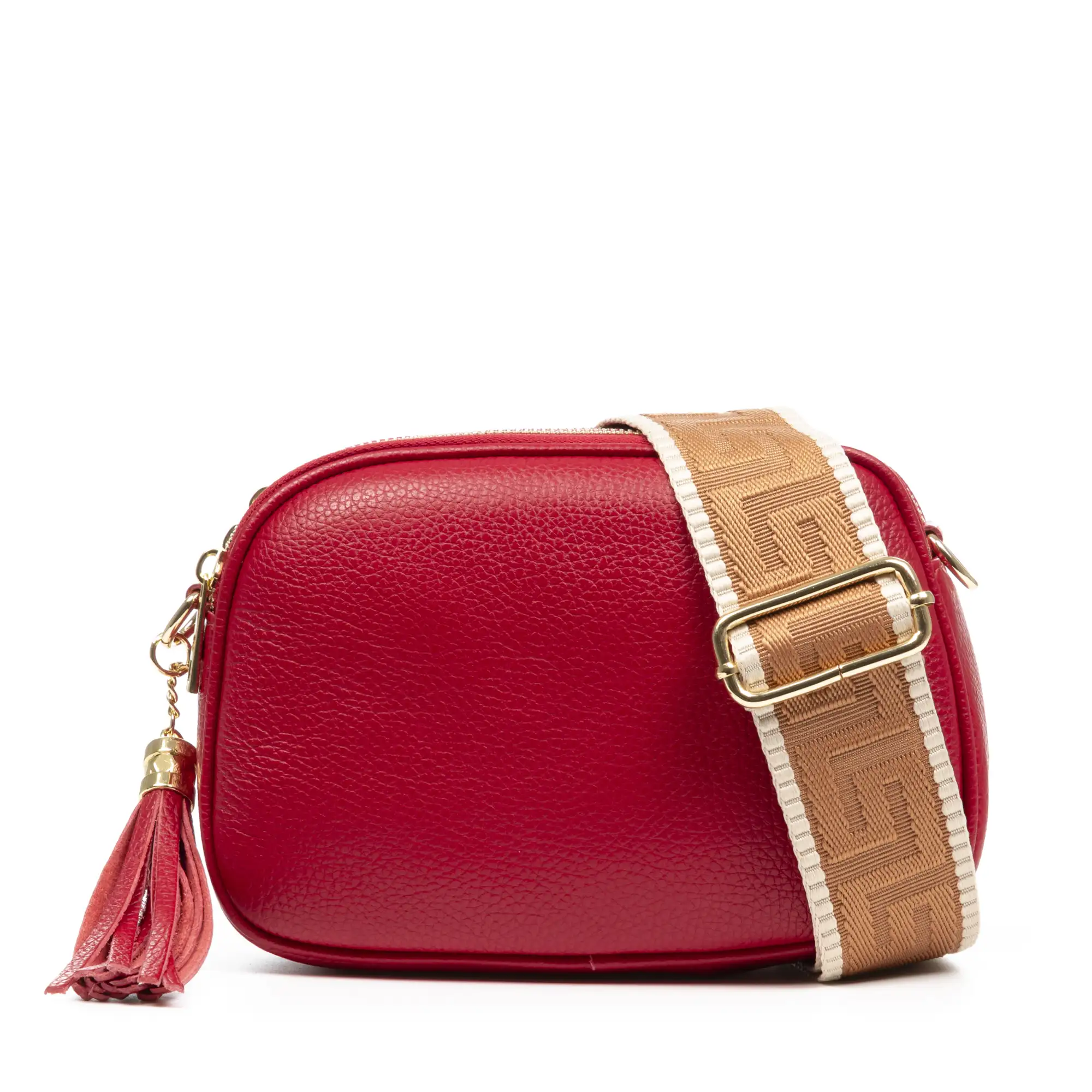 Aliminusa bolso bandolera Mujer con dos correas. Piel auténtica Dollaro.